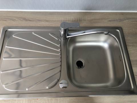 &Eacute;vier inox du mobil home neuf Louisiane SAMOA 2019