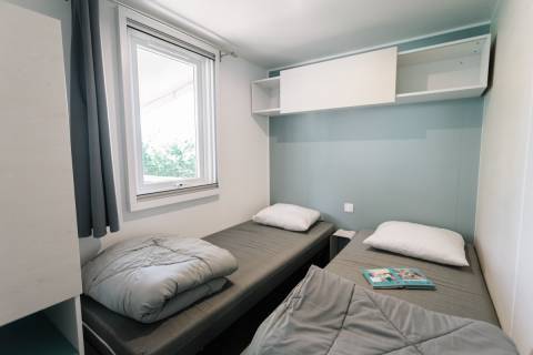 Chambre enfants du mobil home d'occasion IRM Super Titania 2019 3 chambres install&eacute; en campin