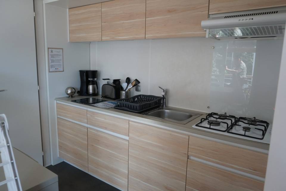 cuisine du mobil home d&rsquo;occasion 3 chambres O&rsquo;HARA 884
