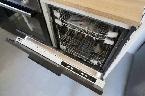 Lave vaisselle du mobil home neuf sur parcelle : LOUISIANE Savanah 2021 2 chambres