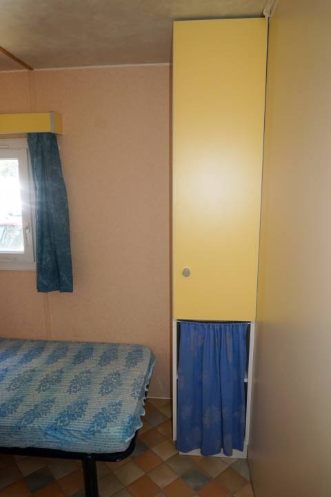 Chambre du mobil home occasion 2 chambres Moreva mcl 2002